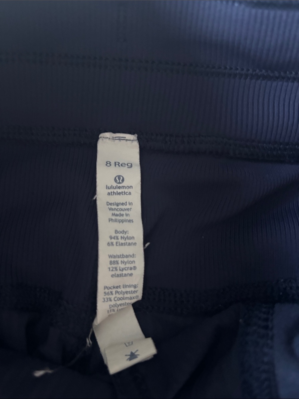 lululemon athletica Navy Blue Drawstring Track Joggers - Picture 3 of 6